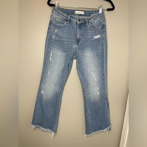 Flying Monkey High Rise Split Straight Bottom Jean Size 29